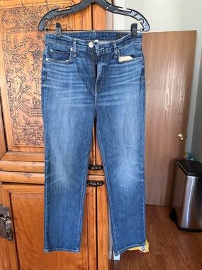 rag & bone Women's Blue Straight Leg Jeans